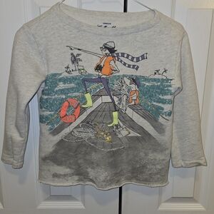 Crewcuts Gray Adventure Graphic Long Sleeve Tee